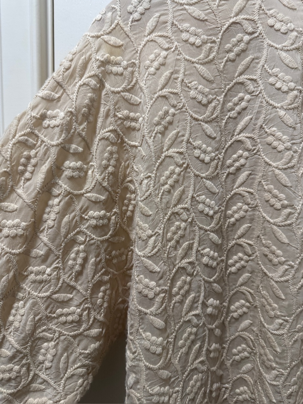 Johnny Was Embroidered Bohemian Lace Crochet Kimono Cardigan Sz S - Picture 6 of 11